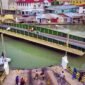 Built in the early 19th century and later reconstructed, the bridge is famous for its manually operated swinging mechanism, which allows boats to pass through the waterway.